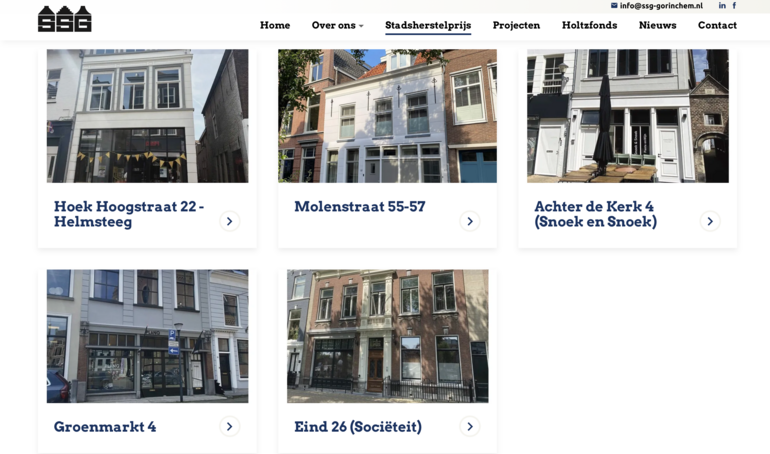 Genomineerde panden 2025 SSG Stadsherstelprijs