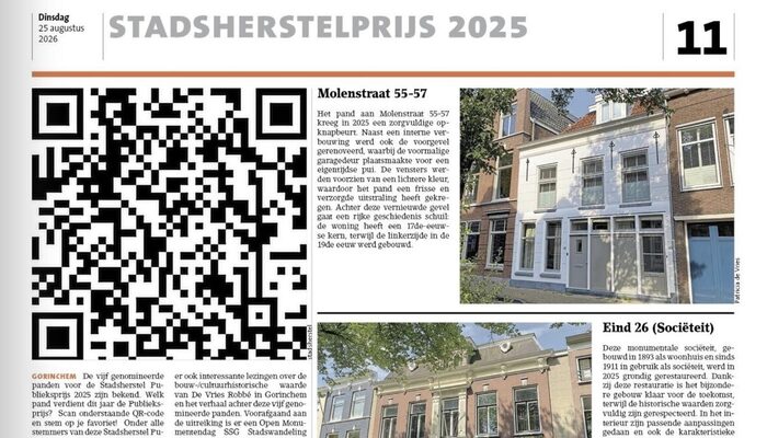 Deze week in de krant De Stad Gorinchem: Gorcumers gevraagd om te stemmen!